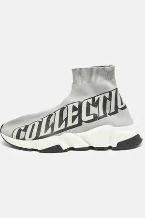 Balenciaga Knit Fabric Speed Trainer Slip On Sneakers Size 40