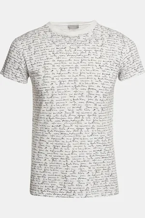 Dior Print Cotton Round Neck T-Shirt XS