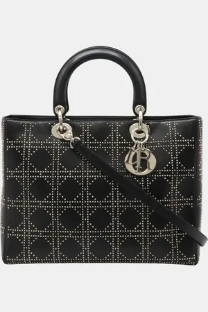 Dior Studded Leather Lady Cannage Shoulder Bag