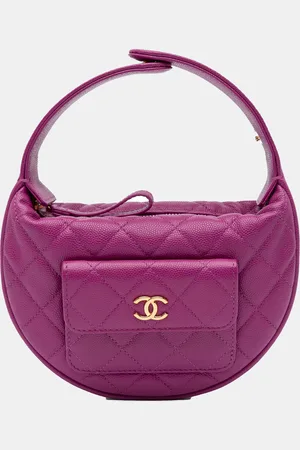 CHANEL Quilted Caviar Polly Pocket Hobo