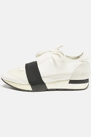 Balenciaga Mesh and Leather Race Runner Sneakers Size 39