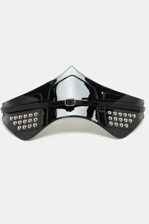LOUIS VUITTON Vernis Leather Louise Corset Belt 70CM