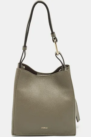 Furla Agave Leather Mini Nuvola Bucket Bag