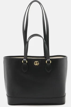 Gucci Leather Double G Small Tote Bag
