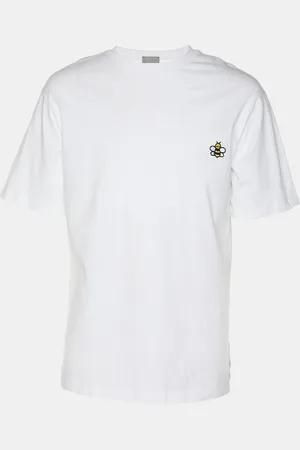 Dior X KAWS Cotton Bee Embroidered Oversized Crewneck T-Shirt XS