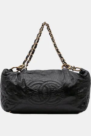 CHANEL Medium Vinyl Rock and Chain Bowler Bag