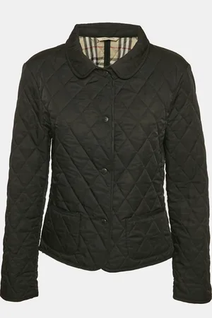 Burberry Button Front Quilted Jacket M