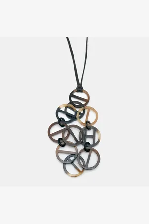 Hermès Hermès Luna Horn Fabric Tone Necklace