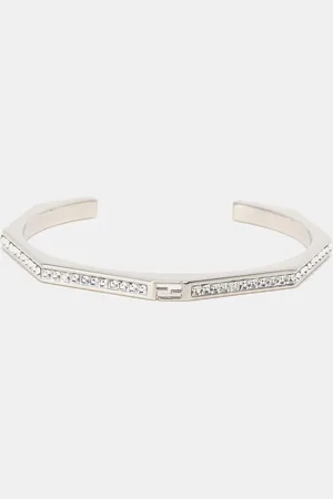 Fendi Baguette Tone Open Cuff Bracelet