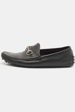 Gucci Leather Horsebit Slip On Loafers Size 41
