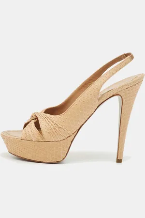 RENE CAOVILLA René Caovilla Python Platform Sandals Size 39