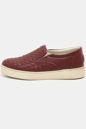 Bottega Veneta Intrecciato Leather Dodger Slip On Sneakers 36