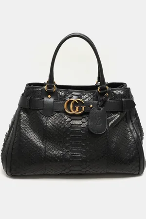 Gucci Python and Leather Large GG Running Tote