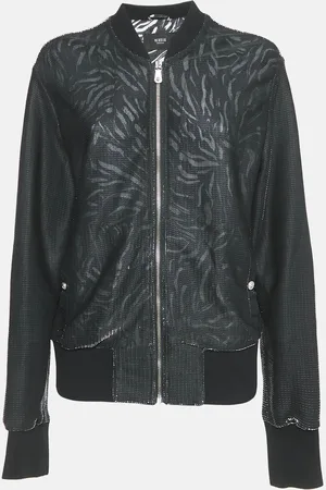 VERSACE Mesh Zip-Up Jacket L