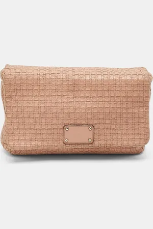 Dolce & Gabbana Woven Leather Miss Lexington Clutch