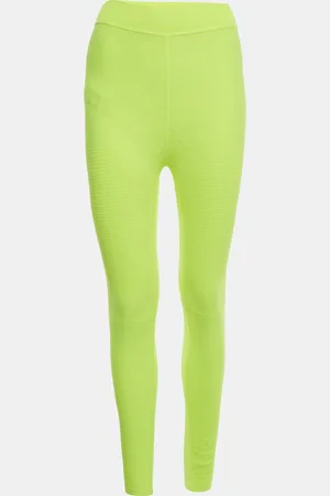 Prada Neon Textured Jersey Leggings S/M