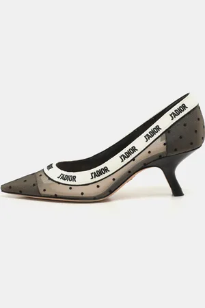 Dior /White Polka Dot Mesh and Fabric J