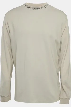 Acne Studios Logo Neck Jersey Long Sleeve T-Shirt L
