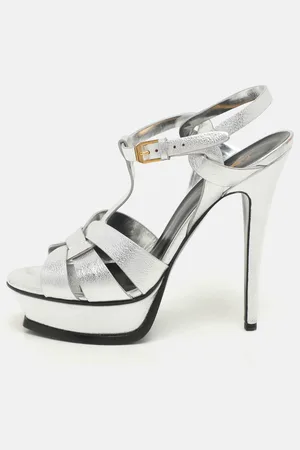 Saint Laurent Saint Laurent Leather Tribute Platform Sandals Size 39