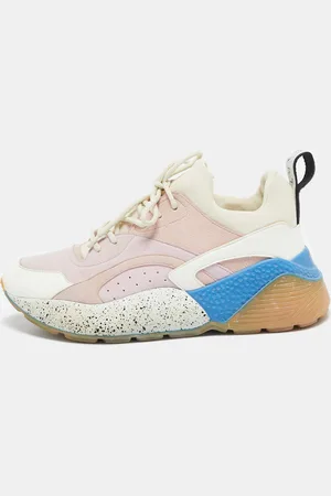 Stella McCartney Faux Leather and Faux Suede Eclypse Lace Up Sneakers Size 39