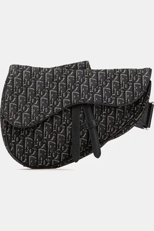 Dior Oblique Canvas Saddle Crossbody