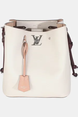 LOUIS VUITTON Soie Quartz Calla Calfskin Lockme Bucket Bag