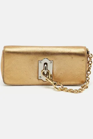 Dolce & Gabbana Leather Miss Sunflower Clutch