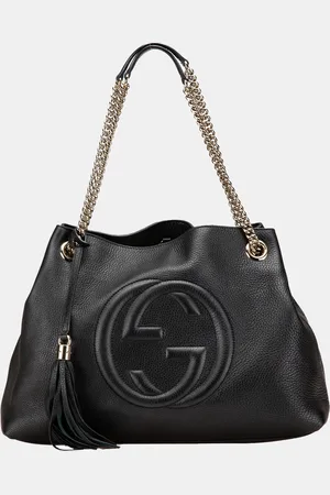 Gucci Medium Leather Soho Chain Tote