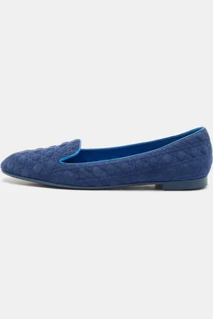 Dior Suede Cannage Smoking Slippers Size 40
