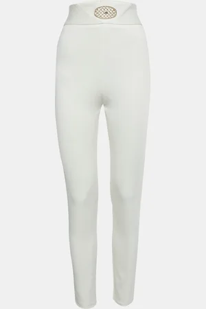 Elisabetta Franchi Jersey Embellished Waist Leggings L