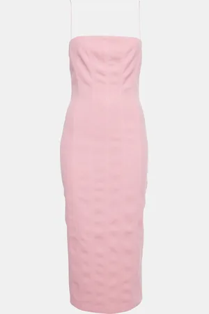 Misha Crepe Sleeveless Midi Dress S