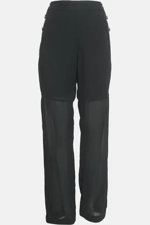 Chloé Chloé Crepe Wide Leg Pants M