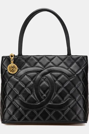 CHANEL Lambskin Medallion Tote