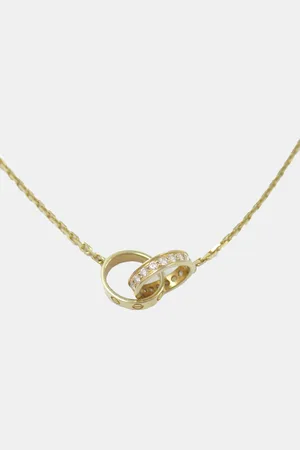 Cartier 18K Gold Baby Love Diamond Necklace