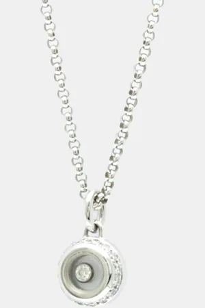 Chopard 18K Gold Diamond Miss Happy Necklace