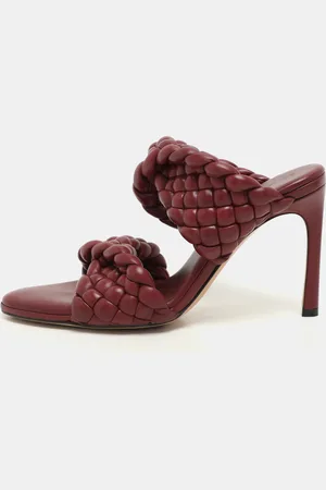 Bottega Veneta Woven Leather Slide Sandals Size 37