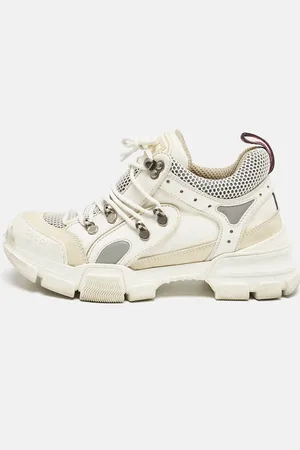 Gucci Canvas and Leather Flashtrek Chunky Sneakers Size 38
