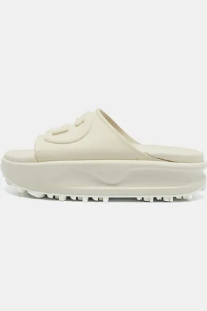 Gucci Rubber Interlocking G Slide Sandals Size 36