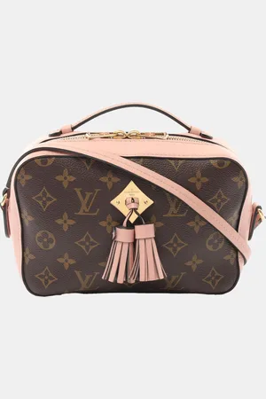 LOUIS VUITTON Saintonge Shoulder Bag Monogram Canvas Pink