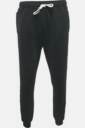 Gucci GG Side Stripe Cotton Knit Sweatpants L