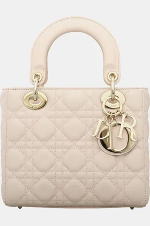 Dior Powder Quilted Lambskin Leather Small Lady Shoulder Bag