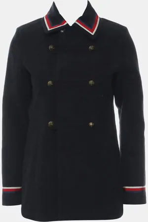 Gucci Cotton Suede Striped Coat UK Women 12