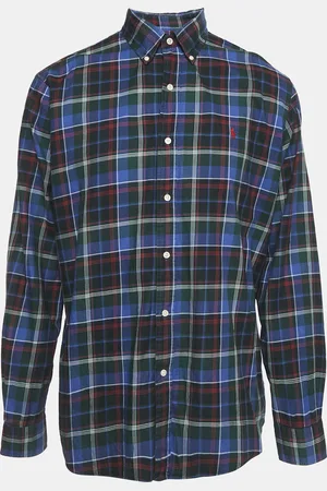 Ralph Lauren /Green Tartan Check Cotton Classic Fit Shirt XL