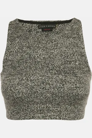ALICE+OLIVIA Wool Knit Sleeveless Crop Top XS