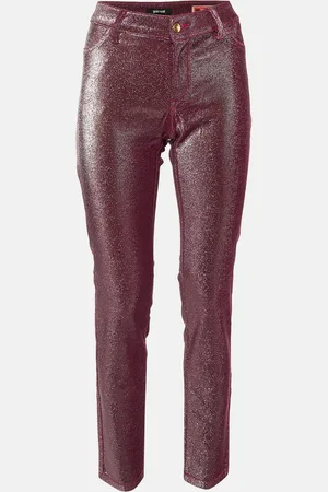 Roberto Cavalli Metallic Cotton Just Chic Jeggings L/Waist 32"