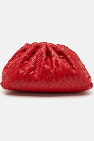 Bottega Veneta Intrecciato Leather Large The Pouch Clutch