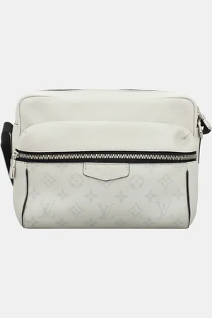 LOUIS VUITTON & Grey Coated Canvas Antarctica Monogram Outdoor PM Messenger Bag
