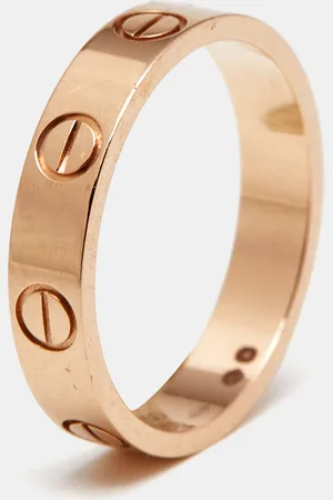 Cartier Love 18k Rose Small Model Wedding Band Ring Size 50