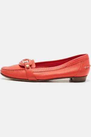 Céline Leather Logo Loafer Ballet Flats Size 39