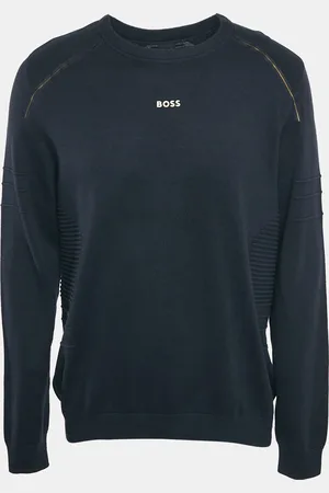 HUGO BOSS Cotton Long Sleeve Rowler Jumper XL